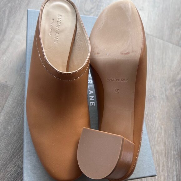Everlane Italian Mules - Cognac - Size 8.5 - Picture 3 of 3